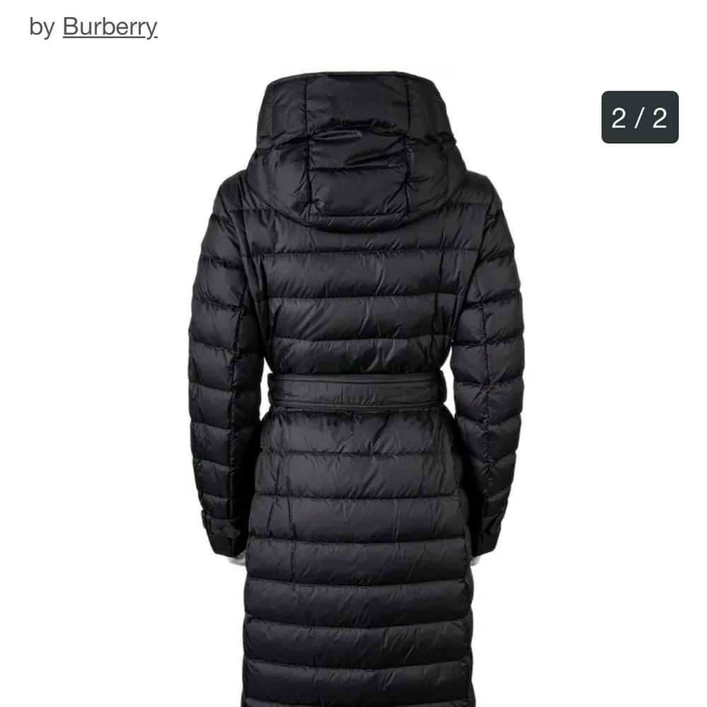 Burberry Women's Double-Breasted Black Puffer Jacket - Picture 2 of 14